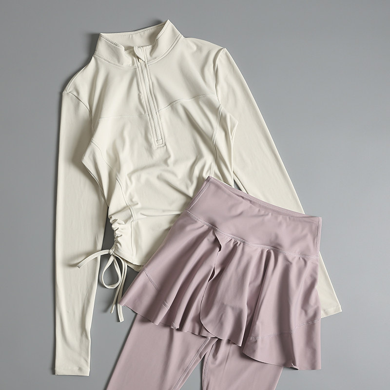 瑜伽服套装女2025秋冬款专业普拉提长袖上衣跑步运动健身服高级感,运动服/休闲服装,运动套装,淘宝优惠券,粉丝福利购,淘宝优惠卷