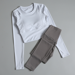 2026新款瑜伽服套装女秋冬高级感普拉提训练健身长袖专业运动上衣