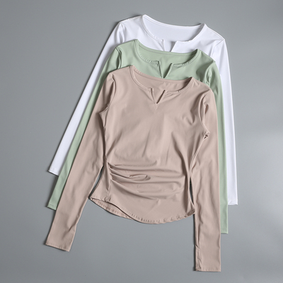 速干透气显瘦长袖性感健身服女
