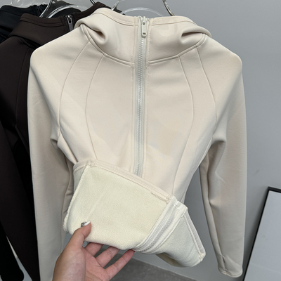 秋冬显瘦修身保暖加绒外套女