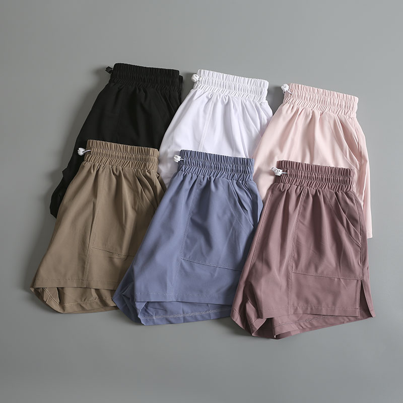 运动短裤女防走光高腰收腹速干夏