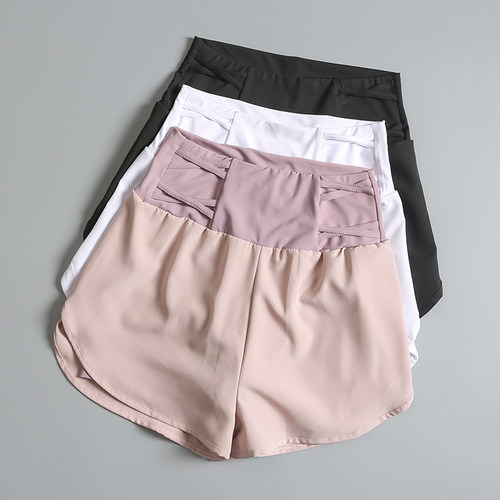 运动短裤女夏季宽松跑步外穿高腰