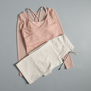 瑜伽健身套装女秋冬高级感普拉提训练运动速干服专业跑步休闲长裤