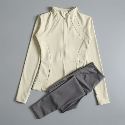 瑜伽服套装女秋冬加绒专业健身房