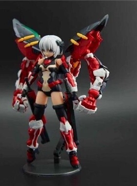 现货模匠魂FM红异端机娘带RG猩猩臂+飞行背包拼装模型玩具 带支架