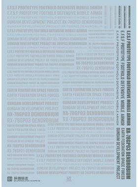 包邮【EVO】 HGUC 028 RX-78 GP03D 高达 试作3号机 大冰箱 水贴