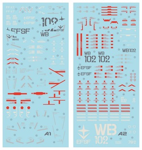 MAD PG UNLEASHED 1/60 RX-78-2高达 & PG 2.0 元祖用水贴