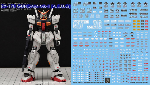 炎水贴 GHOST版 HGUC 新生 RX-178马克兔 奥古 MK2白色 荧光 高清