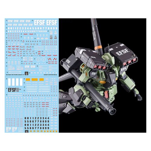 炎 GHOST MG 杰钢队长 杰刚队长机 STARK JEGAN RGM89S 荧光 水贴