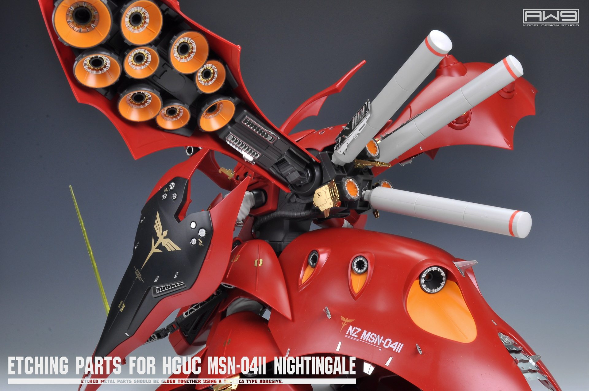S30 1/144 HGUC MSN-04II NIGHTINGALE 夜莺 喷口蚀刻片水贴 B款