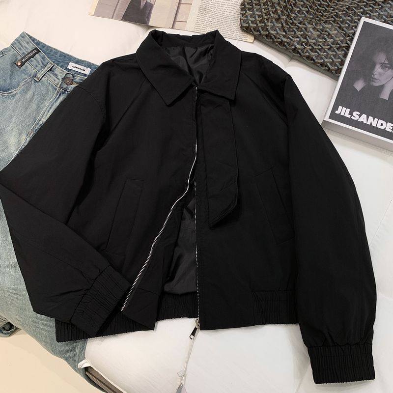 H44美式飞行夹克工装外套短款女2025春新款宽松薄款冲锋衣小个子,女装/女士精品,短外套,淘宝优惠券,粉丝福利购,淘宝优惠卷