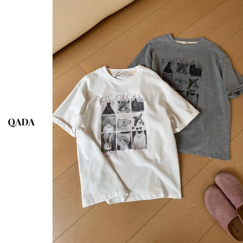 韩国东大门A13夏季新款韩系动漫印花短袖t恤女宽松百搭打底衫上衣