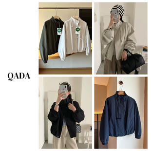 东大门新款！花苞工装外套女F21 秋冬宽松休闲立领夹克短款风衣