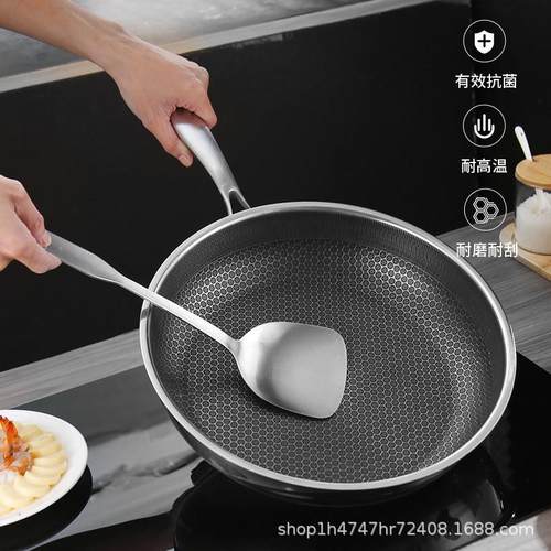 Stainless steel honeycomb skillet Nonstick steak pancake pan