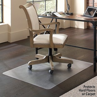 PVC transparent floor mat for office computer swivel chair