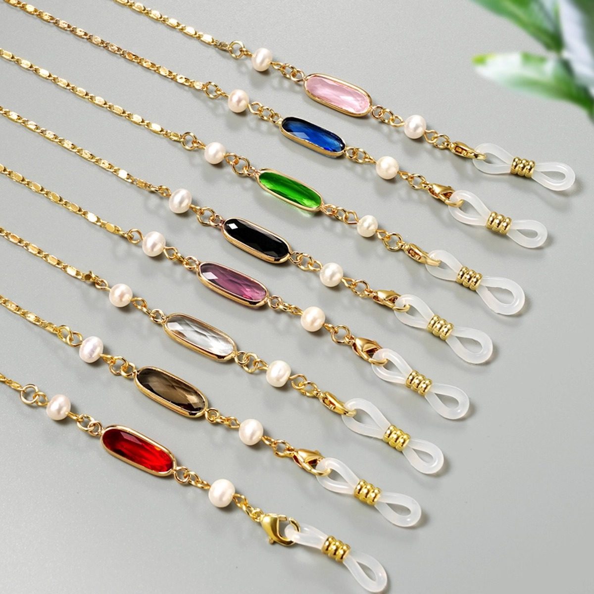 DIY墨镜链珍珠眼镜绳口罩链水晶网红耳机洛丽塔女钛钢挂脖防滑链,饰品/流行首饰/时尚饰品新,链条,淘宝优惠券,粉丝福利购,淘宝优惠卷