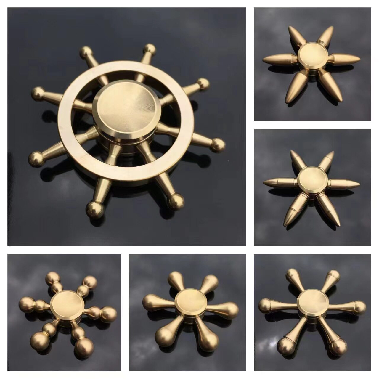厂家新款纯铜可拆卸指尖陀螺爆款指间解压hand spinner手指玩具