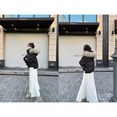 暖宝羽绒 AHY 安心绒小个子加厚貉子毛领连帽保暖羽绒服冬新品