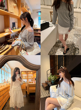 【AHY】松弛简约 天丝亚麻桑蚕丝吸湿排汗长袖T恤防晒罩衫新品