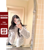 小个子天菜环保毛落肩小圆领精致保暖毛毛短外套新品 现货 AHY