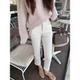 AHY 百搭九分裤 25秋冬折扣 立减 高腰加绒烟管裤 宽松直筒裤 子