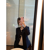 气质小香风短外套半身裙两件套女2024秋季 新款 肌理感时尚 AHY 套装