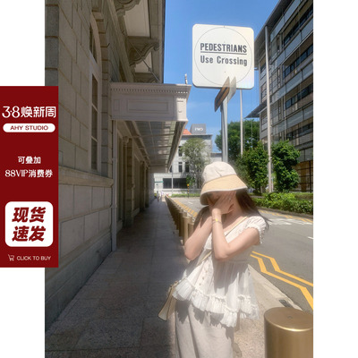 AHY100棉拼接小飞袖蕾丝小衫