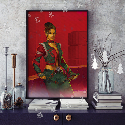 赛博朋克2077帕南帕尔默帆布打印金属框架海报装饰画家居游戏