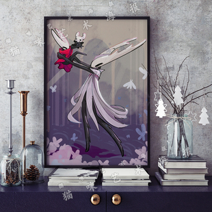 空洞骑士丝之歌游戏Hollow Knight: Silksong帆布打印海报装饰画