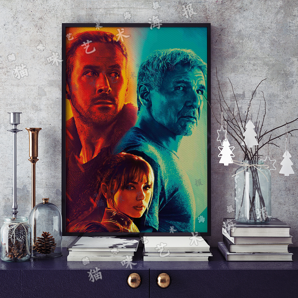 银翼杀手2049-K帆布打印金属框架海报装饰画游戏