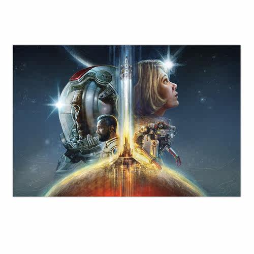 星空Starfield帆布打印金属框架海报装饰画家居游戏