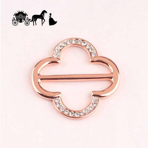 玫瑰金适用于爱马仕方巾打结高档丝巾扣环精致镶钻女士围巾扣配饰