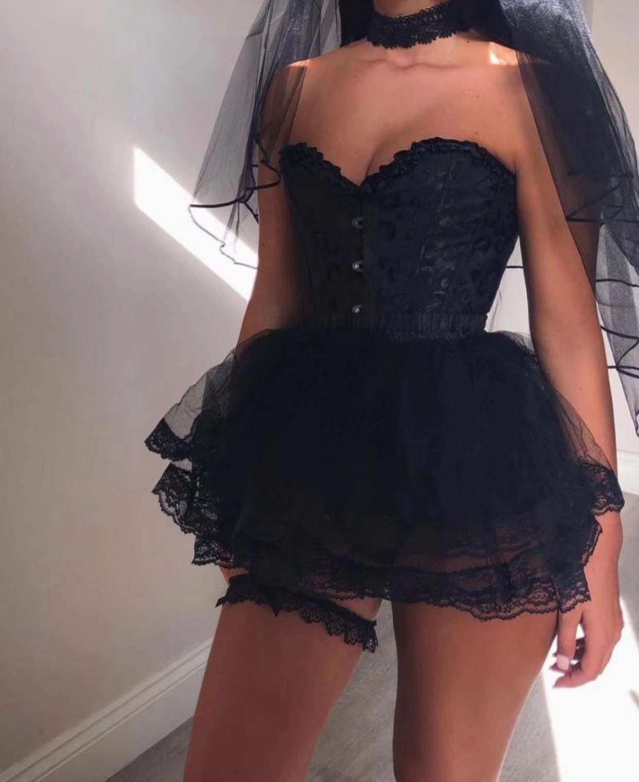 BLACK Q 黑色吊带背心抹胸内搭无肩带裹胸法式复古鱼骨上衣外穿女,女士内衣/男士内衣/家居服,塑身上衣,淘宝优惠券,粉丝福利购,淘宝优惠卷