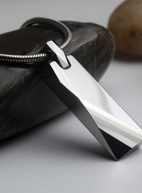 钨金韩版刻字生日礼物吊坠送男友