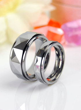 TRUEMAN/真男人 乌金情侣戒指环 男 食指可旋转转动转运戒指