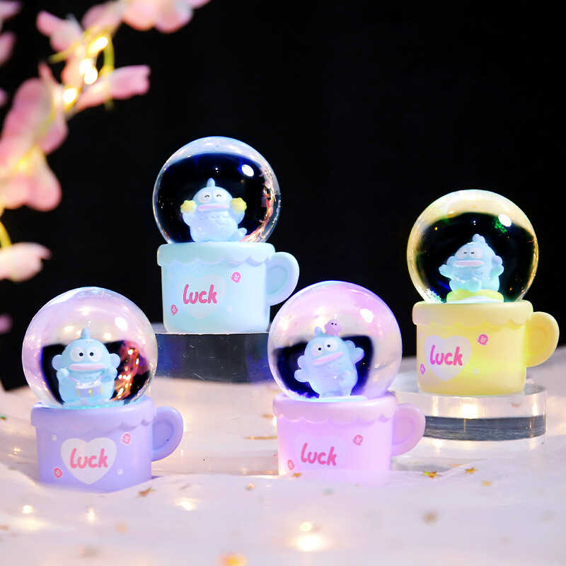 可爱丑萌大嘴鱼迷你水晶球小摆件