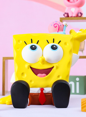 深海宝宝搪胶钱罐可存可取摆件