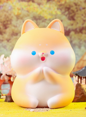 可爱小柴柴搪胶防摔钱罐大摆件