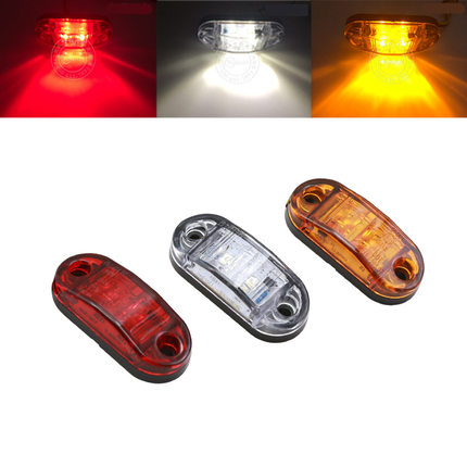 2LED示廓灯食人鱼边灯12v-24V厢式货车防水房车边灯改装灯侧边灯