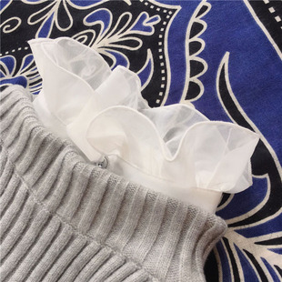 立领衬衫 领假领子女百搭假假衣领口假立领假高领木耳边秋冬季