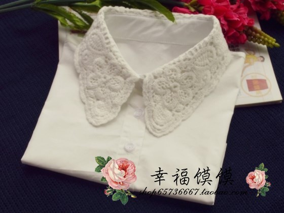 纯棉女士百搭韩版假衣领