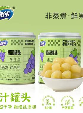 奇伟白葡萄罐头蔗糖代餐零食