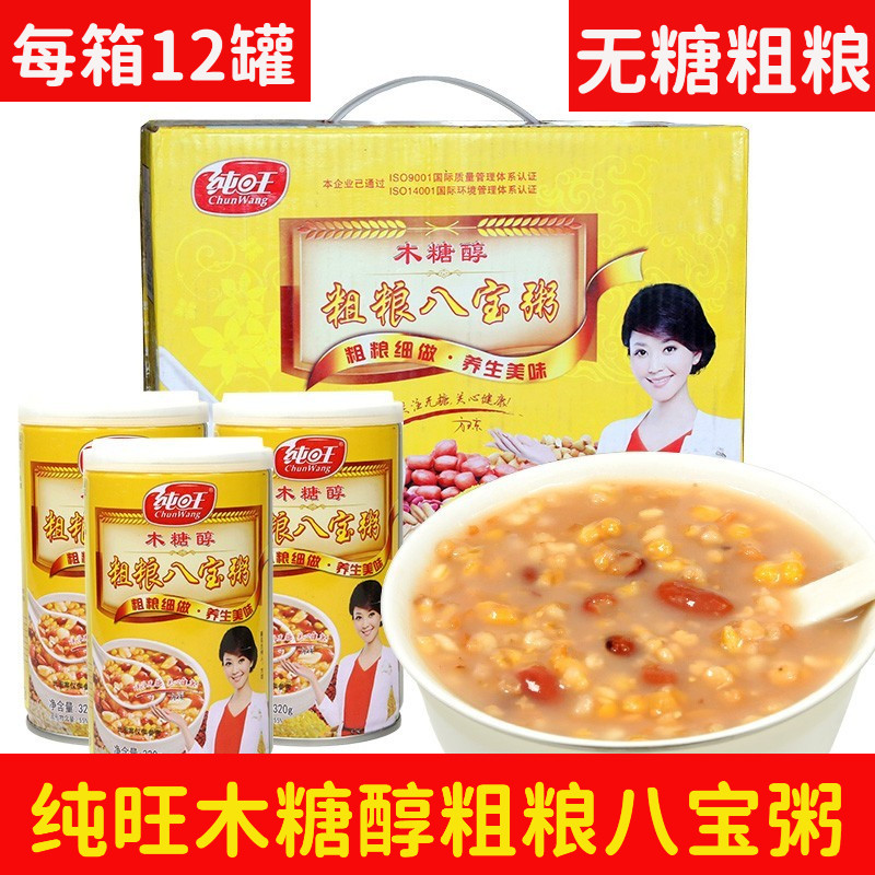 纯旺无糖粗粮八宝粥整箱图片