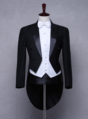 高档燕尾服套装可定制做演出大合唱指挥艺考新郎结婚成人礼西服装