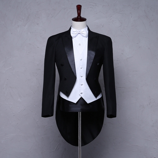 高档燕尾服套装 可定制做演出大合唱指挥艺考新郎结婚成人礼西服装