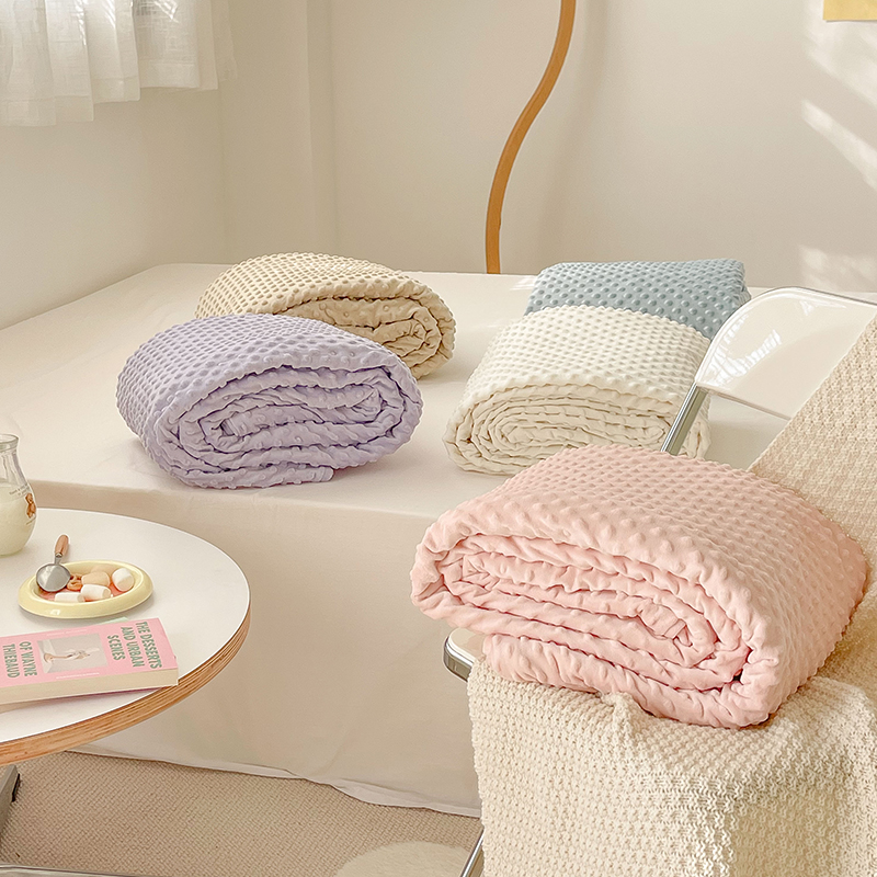 花花造梦卡通豆豆绒被套