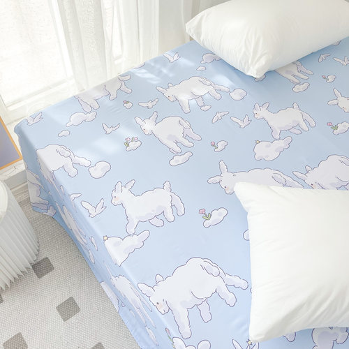 小羊烦恼温柔可爱少女床笠