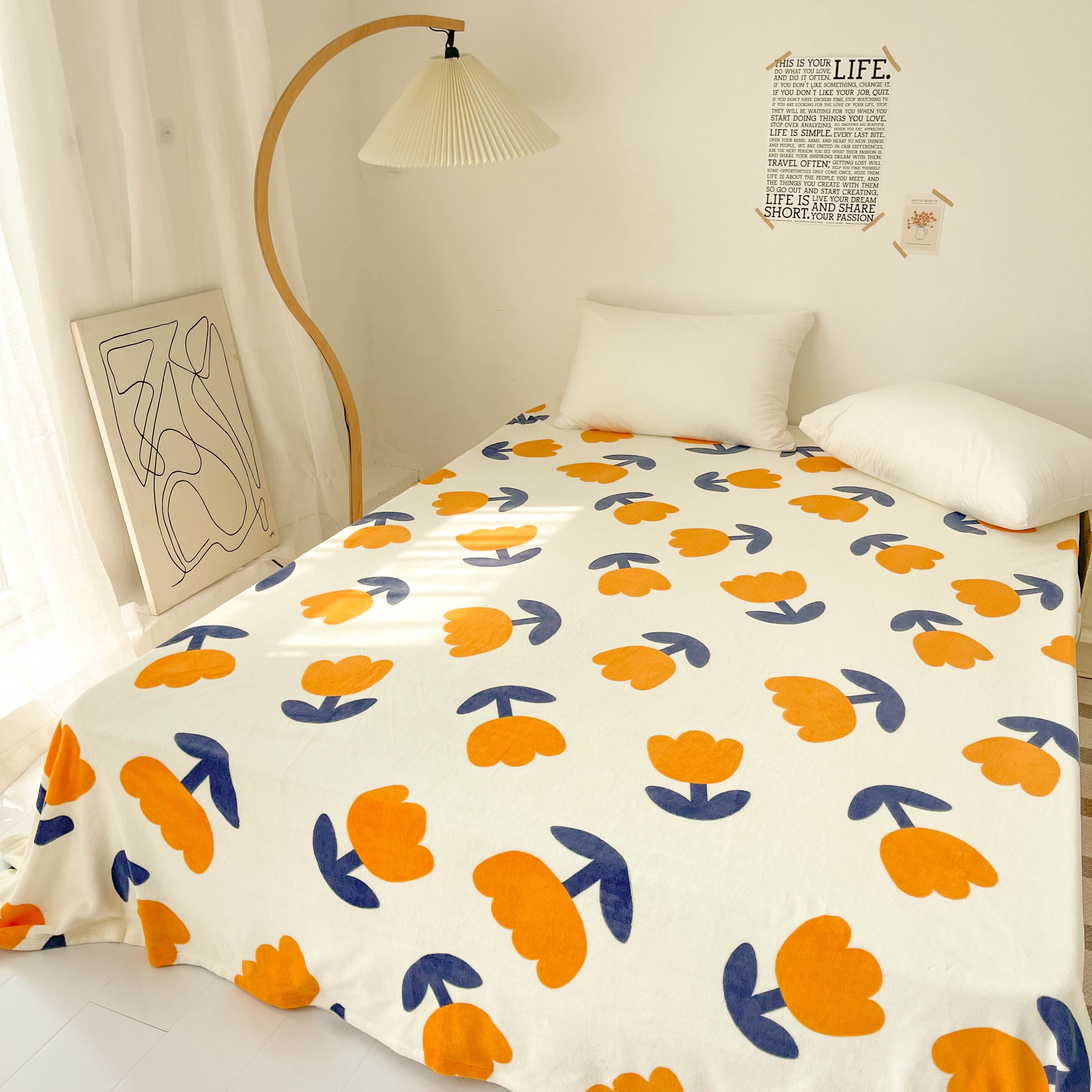 热梦床单花花造梦保暖舒适