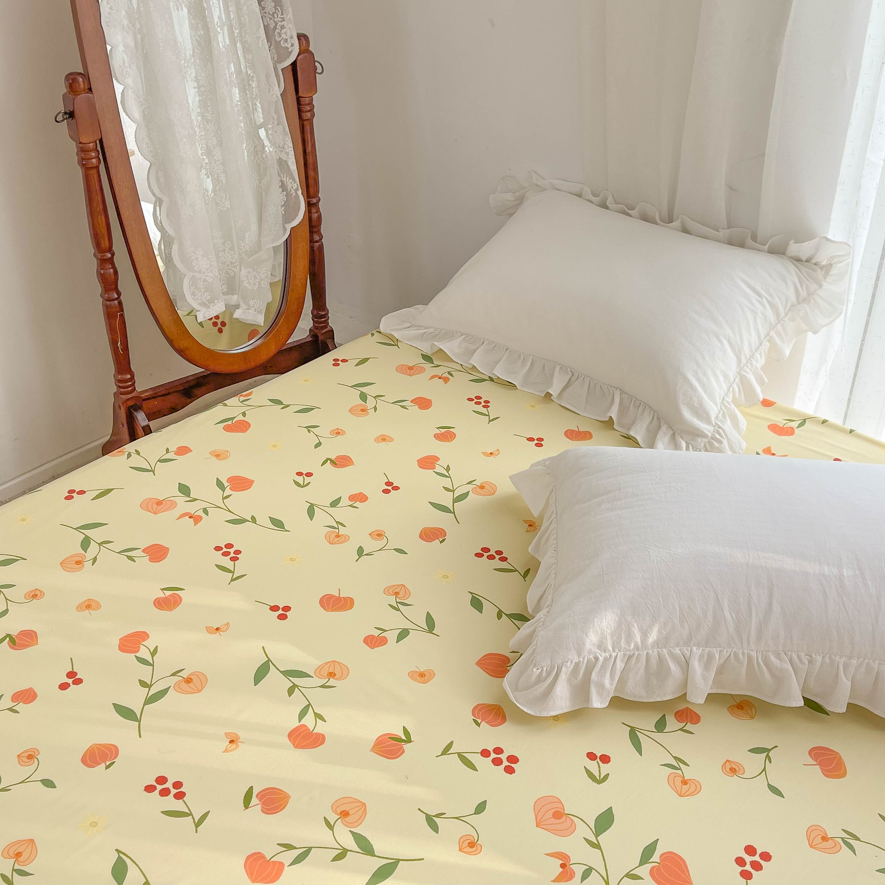 花花造梦全棉原创床单床笠定制