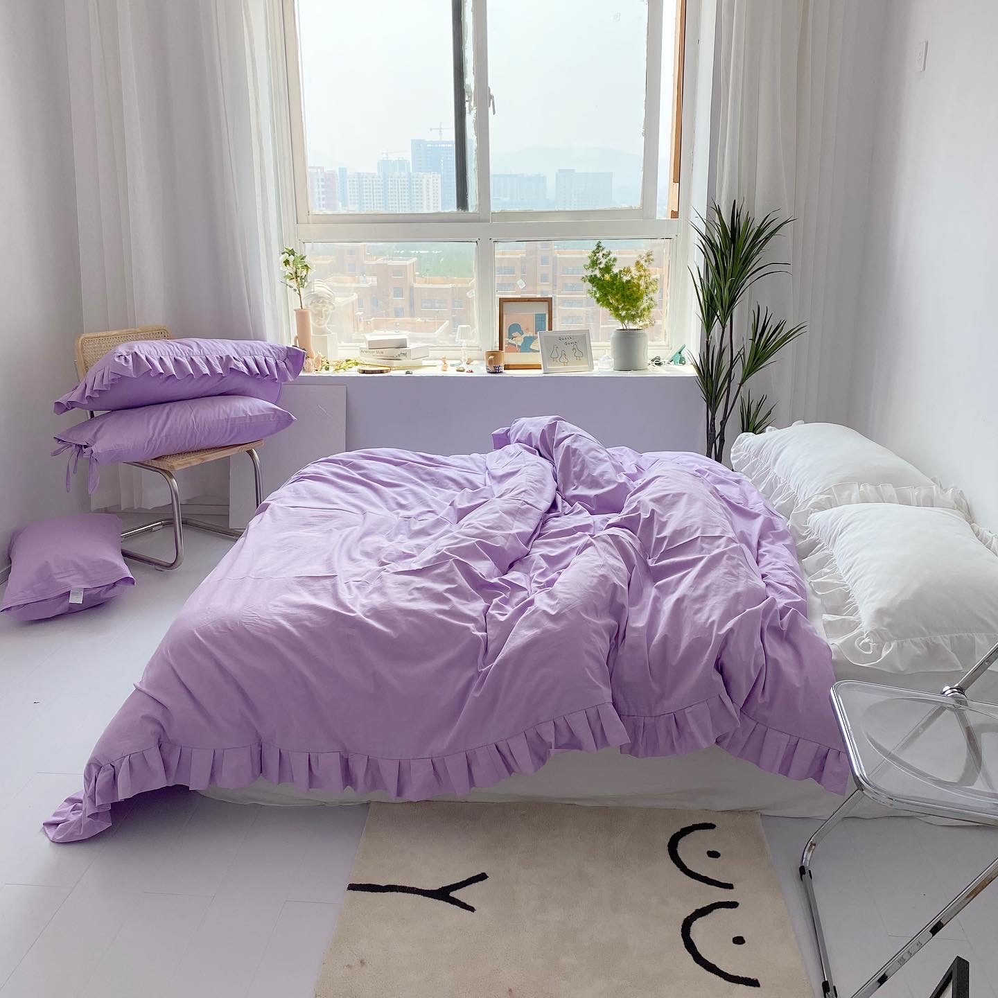 梦幻风独角兽纯紫色二次元被罩